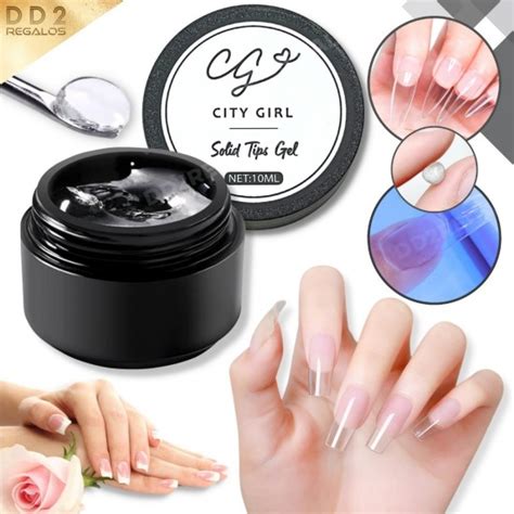 Gel Solido Press On Para Tips Soft Gel U As Manicuria Ml