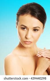 Close Nude Woman Covering Her Breast Stock Photo Shutterstock