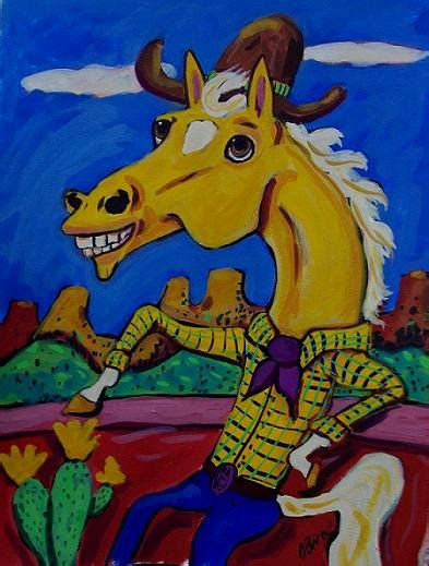 Happy Palomino Cowboy Cheri Obrien