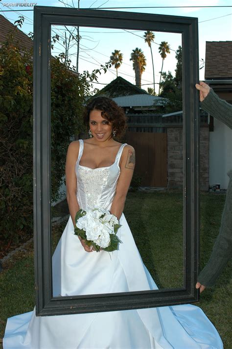 Beautiful Latina Bride Renae Cruz Flashes Her Hot Fake Tits On Her Wedding Day CoedCherry