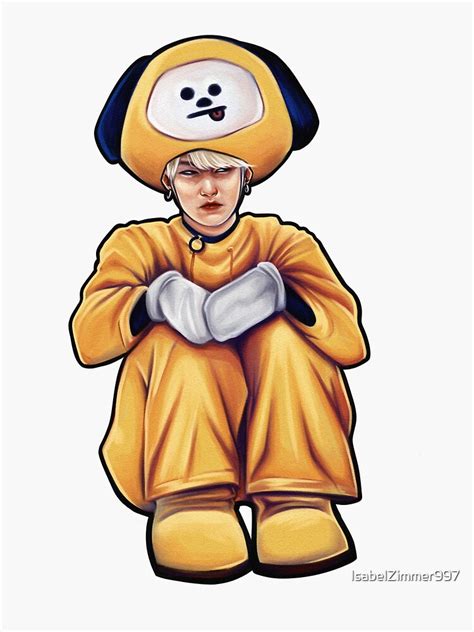 Chimmy Yoongi Sticker For Sale By Isabelzimmer Redbubble