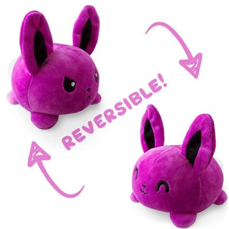 Teeturtle Reversible Mini Plush Bunny Purple 11cm Bunny