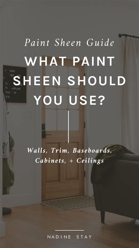 Best Sheen For Interior Walls