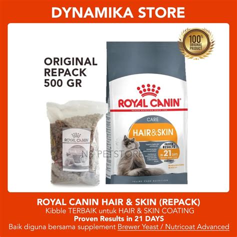 Royal Canin Hair And Skin Original Repack Gram Shopee Malaysia