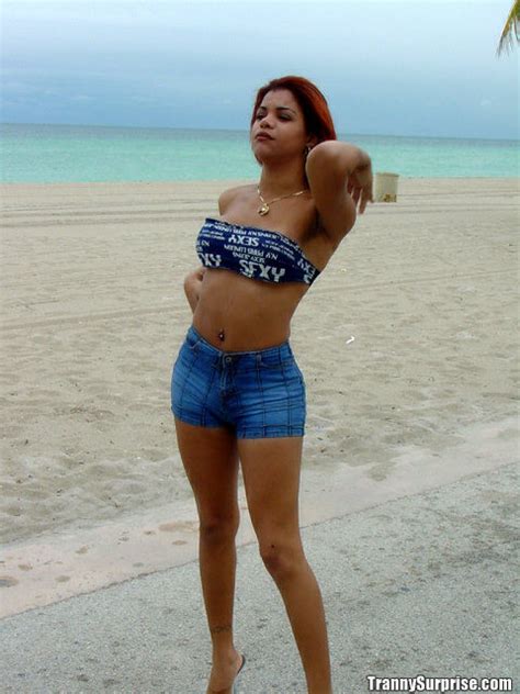 Latina Tranny In Tight Jean Shorts Gets Some Cock In Her Porn Pictures XXX Photos Sex Images