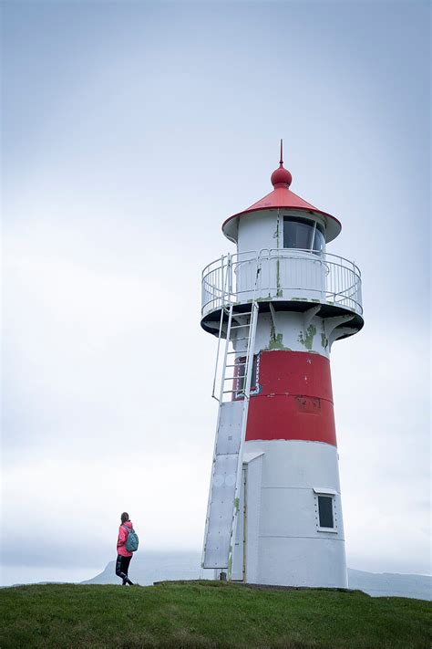 Woman At Skansin Lighthouse In The License Image 71360906 Lookphotos