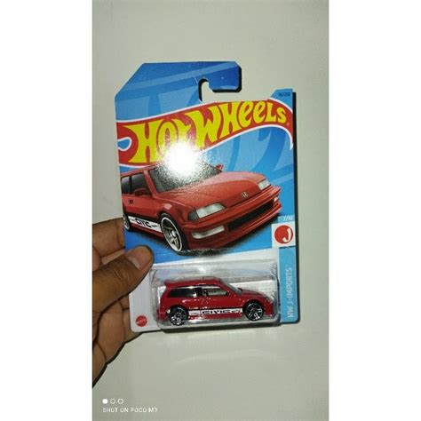 Jual Hot Wheels Honda Civic Ef Merah Kerut Gantungan Shopee Indonesia