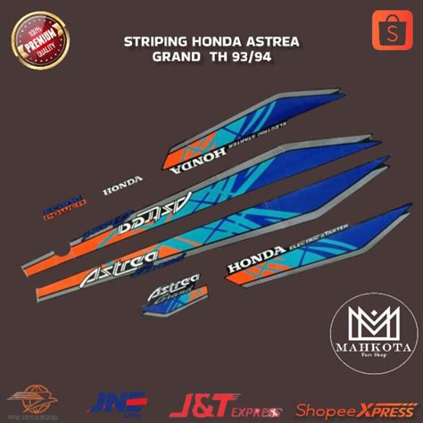 Jual Striping List Stiker Motor Honda Astrea Grand Bulus Tahun