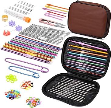 Amazon IMZAY 110 Pcs Crochet Needles Set Crochet Hooks Kit With