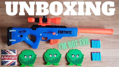 nerf fortnite basr  unboxing  review rare nerf bolt action sniper