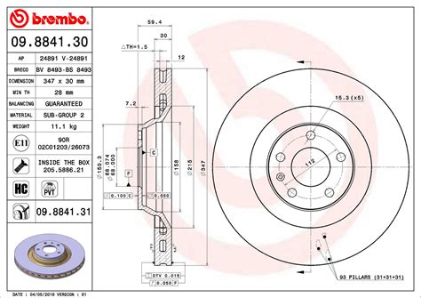 Audi Disc Brake Pad And Rotor Kit Front And Rear 347mm 302mm