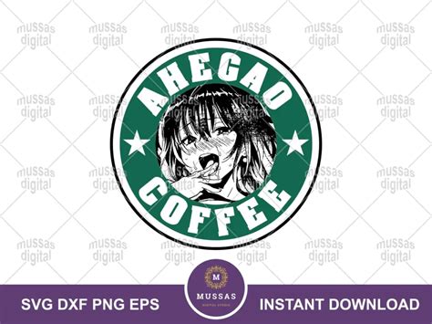 Ahegao Coffee Anime Hentai Echi Svg Ahegao Vector Png Vectorency