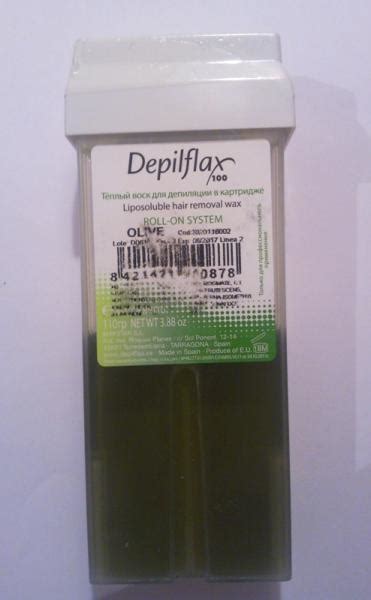 Воск в картридже Depilflax "Оливковый " для депиляции Cera Depilatoria ...