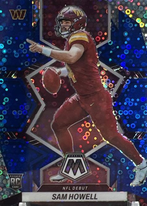 Sam Howell Mosaic Nfl Debut No Huddle Blue Price Guide