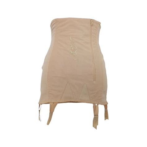 Vintage S Sexy Romantic Nude Light Beige Underbust Waist Cincher Corset Shapewear Elasticated