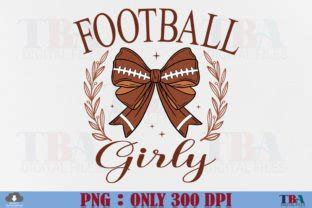 Coquette Football Girly PNG Bow Fall Graphic By TBA Digital Files