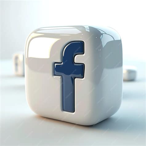 Premium Photo | 3D Facebook logo icon
