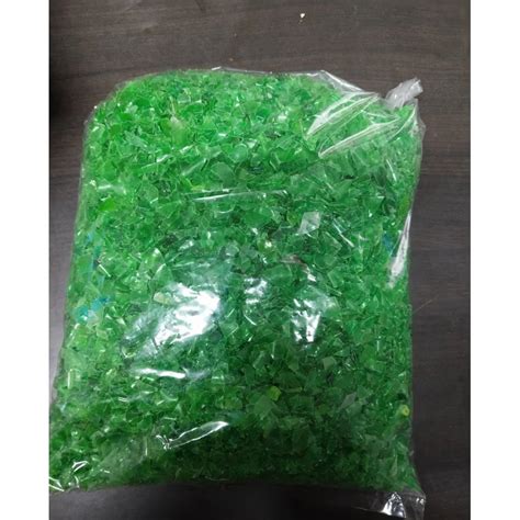Green Hot Washed PET Flakes Packaging Size 1 Kg At 53 Kg In Kairana