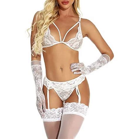 Piece Garter Belt Women Sexy Black Lace Lingerie Set With Stockings Buy Women Sexy Lace