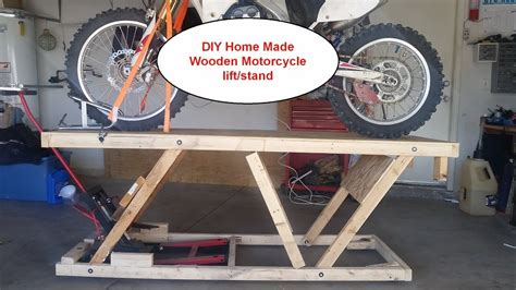 Homemade Wood Dirt Bike Stand