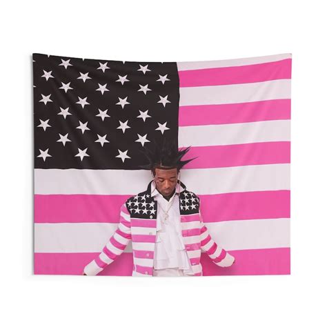 Lil Uzi Vert Pink Tape Tapestry American Flag Wall Decor Hip Hop