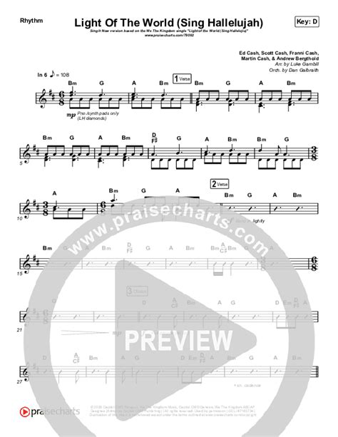 Light Of The World Sing Hallelujah Sing It Now Satb Sheet Music Pdf