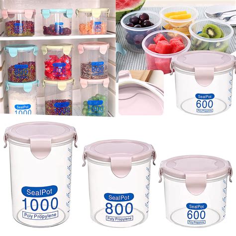 npkgvia Pantry Organizer 2022 New Food Storage Containers 3 Colors