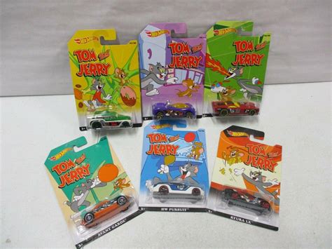 Set Of Hot Wheels Tom And Jerry Vehicles