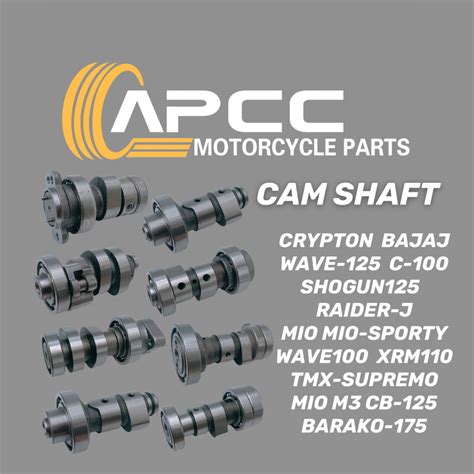 MOTORCYCLE PARTS CAM SHAFT FOR WAVE100 XRM110 MIO CRYPTON BAJAJ BARAKO