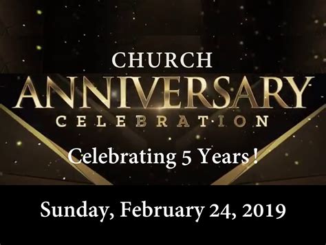 Church Anniversary Celebration