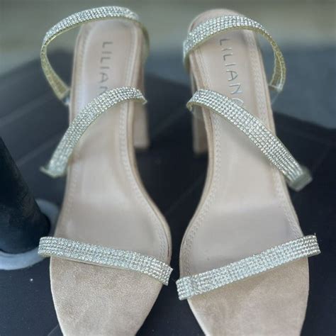 Liliana Shoes Liliana Rhinestone Sandals Casatti 8 Nude Natural 4
