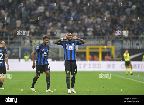 Milan Italy Th Sep Marcus Thuram Of Inter Fc Celebrating