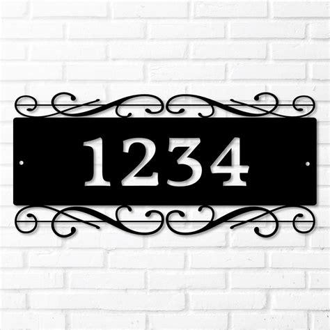 Decorative Metal Address Plaques And Signs Made In The Usa Kands Design Elements