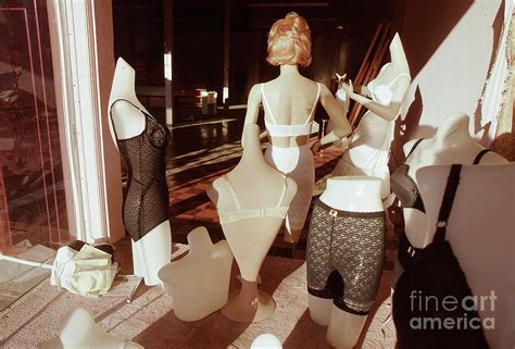 Mannequins In Lingerie Display Window Photograph By Wernher Krutein Pixels