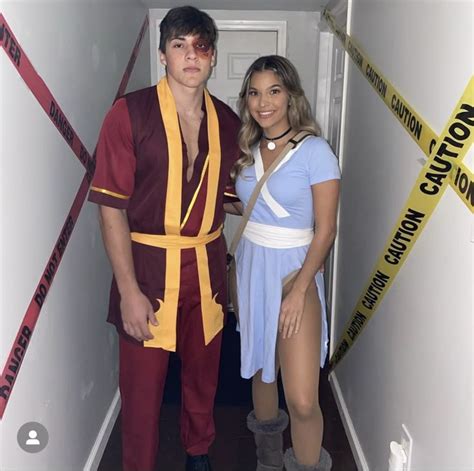 Katara And Zuko Costume Cute Couple Halloween Costumes Halloween Costume Outfits Hot