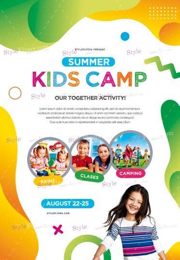 Summer Camp Freebie Psd Flyer Template Psdflyer