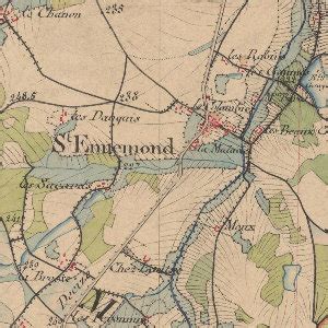 carte de letat major   commune de saint ennemond