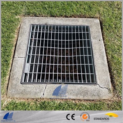 Heavy Duty Hinged Galvanized Steel Grating For Trench Stair Tread