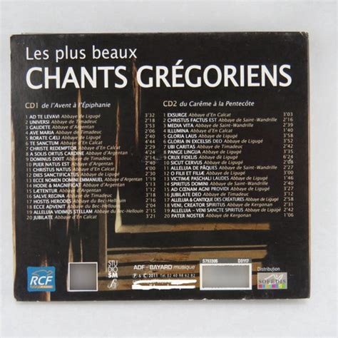 Cd Abbayes De France Le Plus Beaux Chants Gregoriens Meses Sin