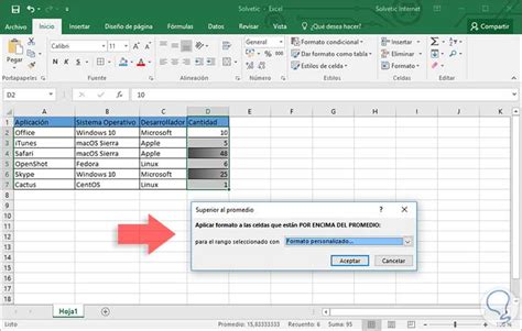 Cómo aplicar formato condicional en Excel 2016 Solvetic