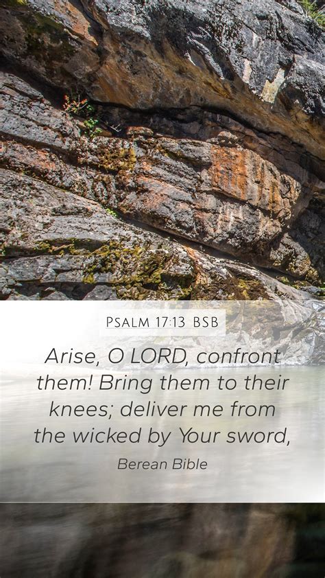 Psalm 17 13 BSB Mobile Phone Wallpaper Arise O LORD Confront Them