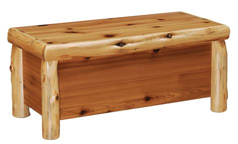 Cedar Log Blanket Chest Everything Log Homes