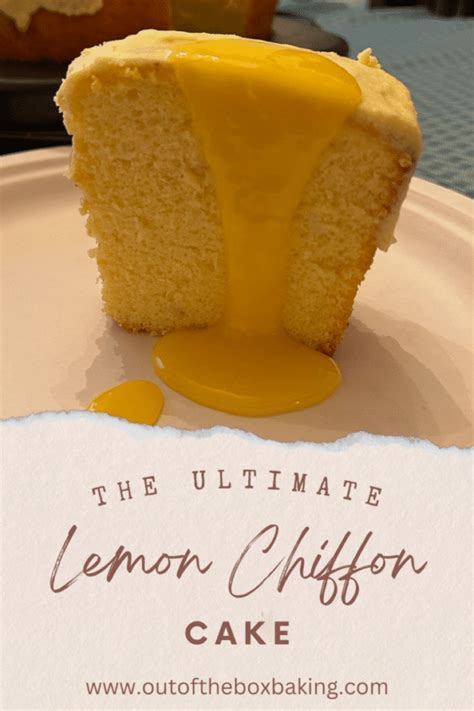 The Ultimate Lemon Chiffon Cake Out Of The Box Baking