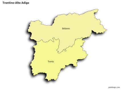 Create Custom Trentino Alto Adige Map Chart with Online, Free Map Maker.