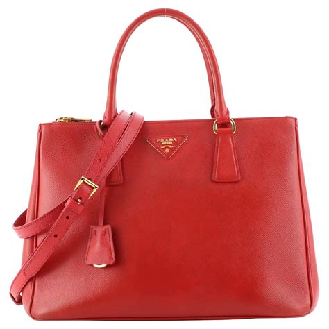 Prada Red Saffiano Lux Leather Large Gardener S Tote At 1stDibs Prada