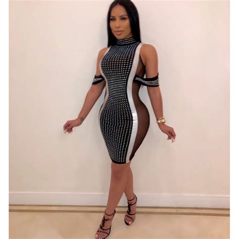 Hot Drilling High Quality Women Bodycon Dress ME