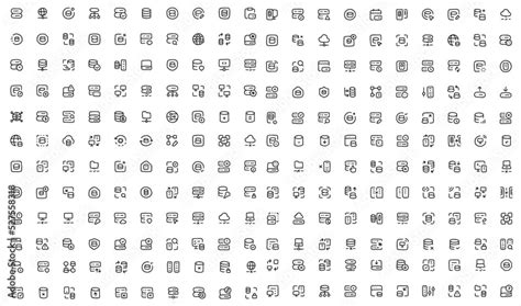 Server Database, server icon pack, database icon set, cloud hand drawn ...