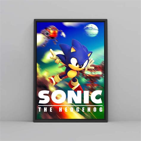 Sonic The Hedgehog Poster Clasic Poster Poster Art Design