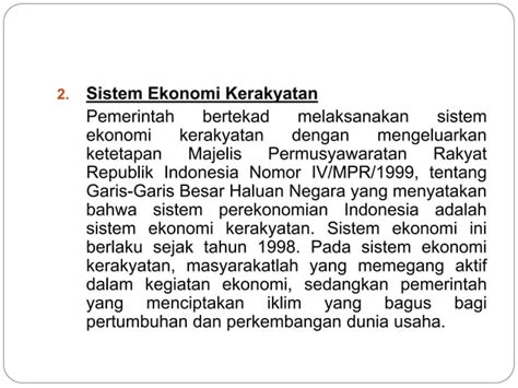3sistem Ekonomi Indonesia Ppt
