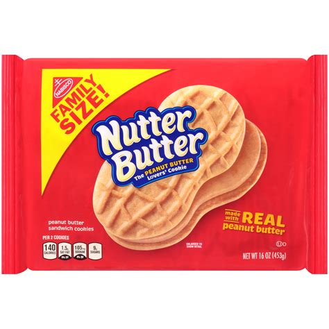 Nabisco Nutter Butter Peanut Butter Sandwich Cookies 16 Oz Pack La Comprita